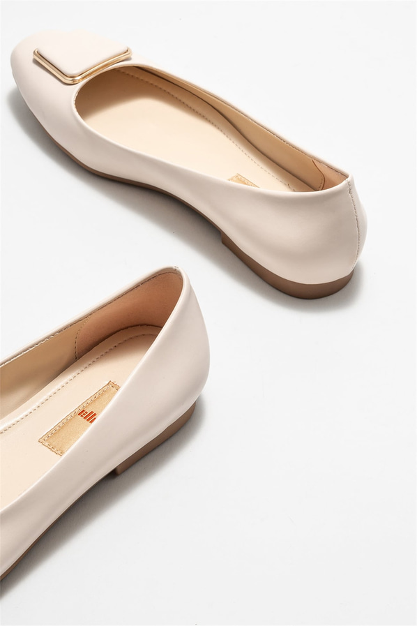 Bej kadın babet - Elle Shoes