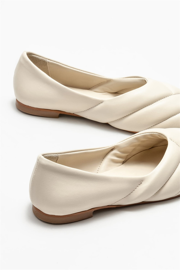 Bej kadın babet - Elle Shoes