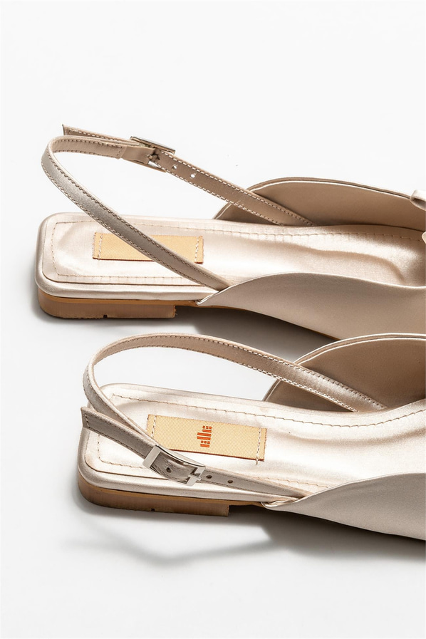 Bej kadın babet - Elle Shoes