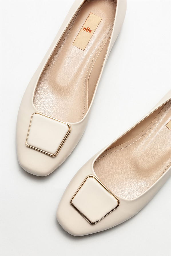 Bej kadın babet - Elle Shoes