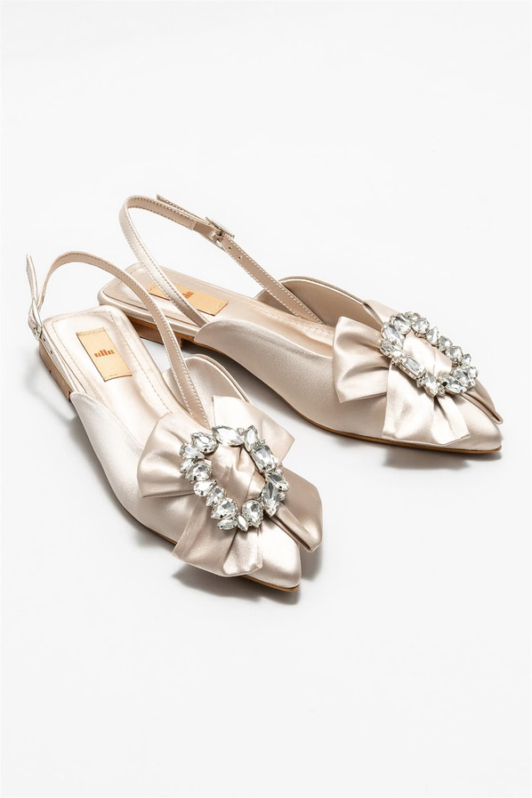 Bej kadın babet - Elle Shoes