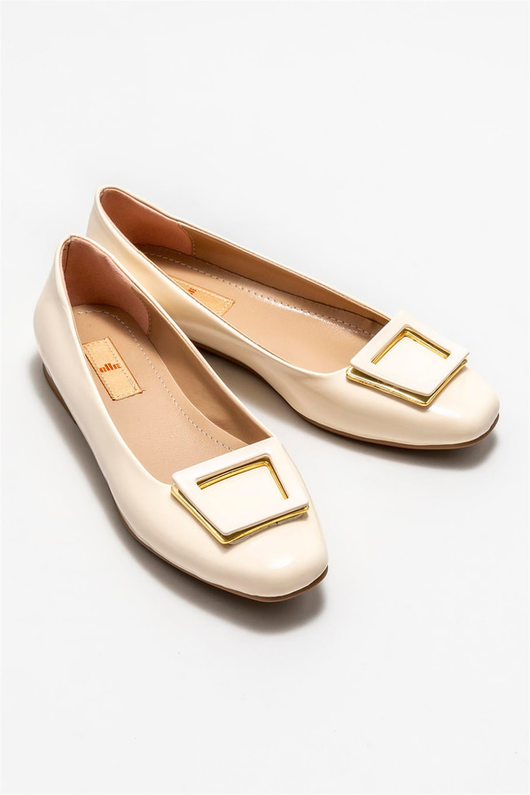 Bej kadın babet - Elle Shoes