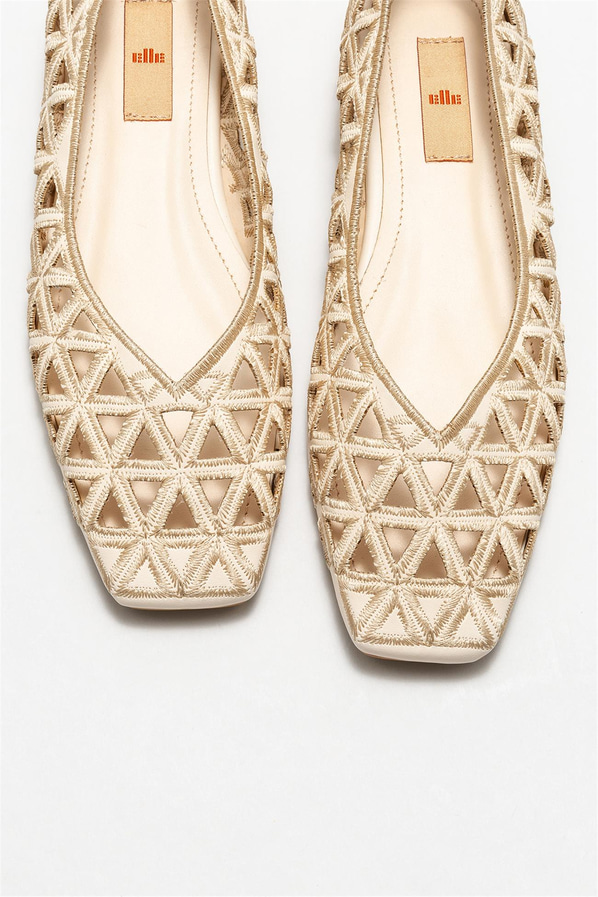 Bej kadın babet - Elle Shoes