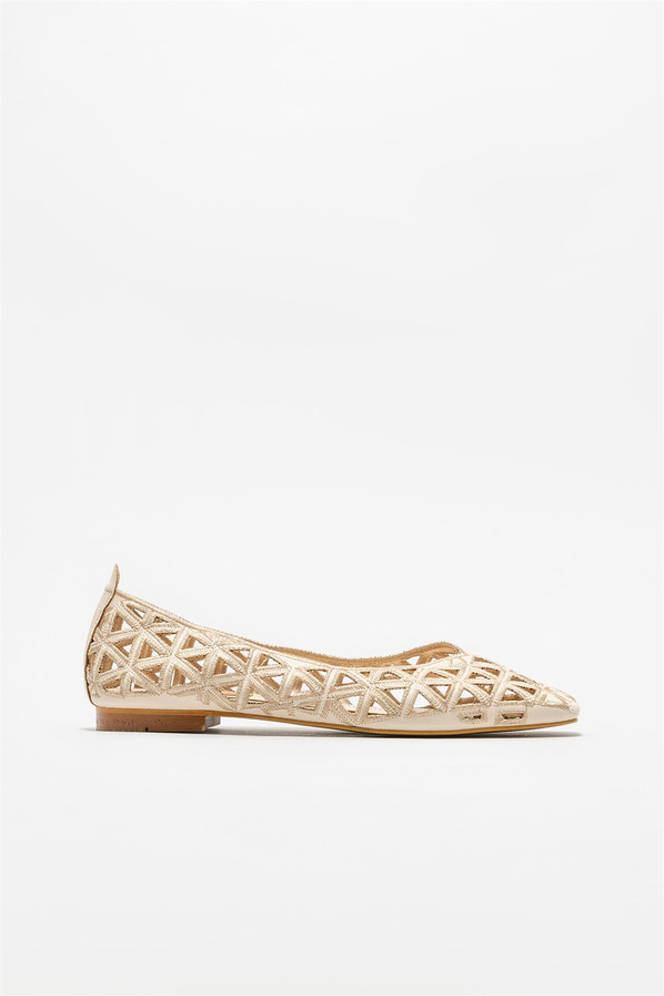 Bej kadın babet - Elle Shoes