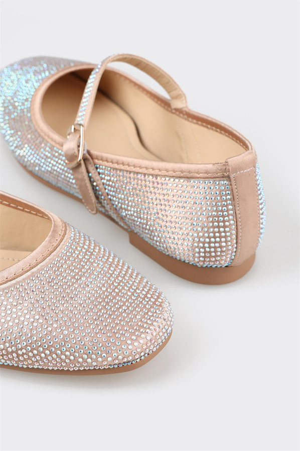 Bej kadın babet - Elle Shoes