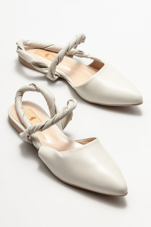 Bej kadın babet - Elle Shoes