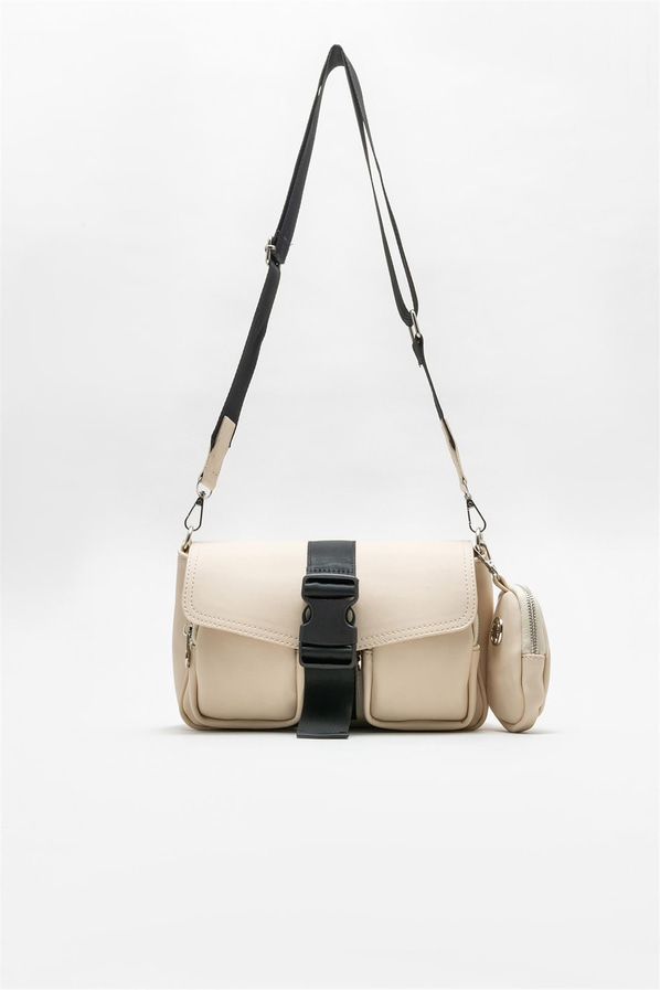 Bej kadın çapraz çanta - Elle Shoes