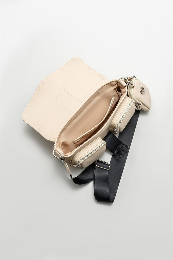 Bej kadın çapraz çanta - Elle Shoes