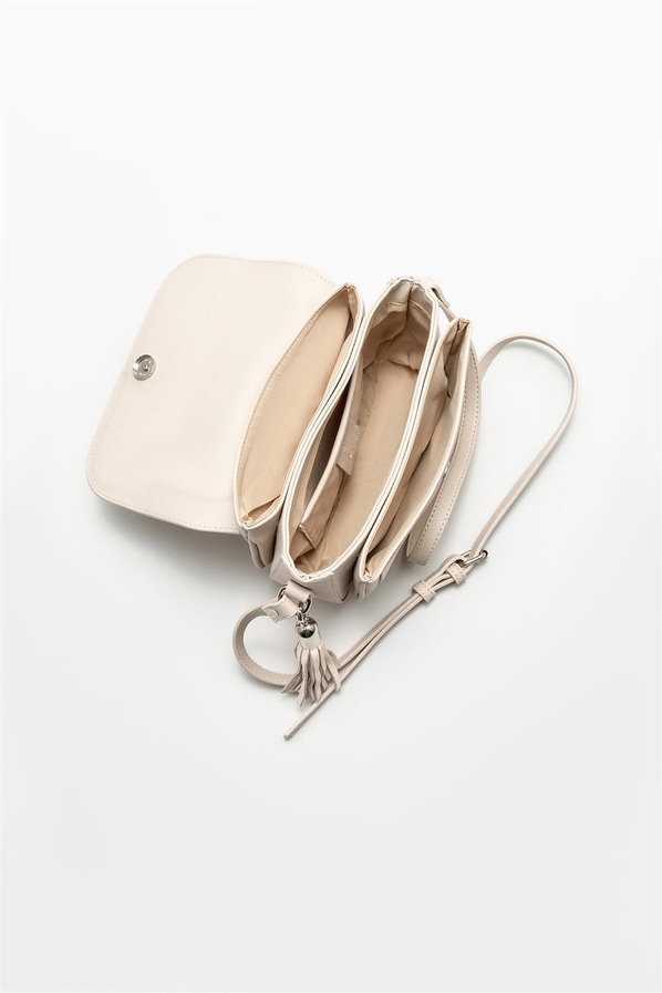 Bej kadın çapraz çanta - Elle Shoes