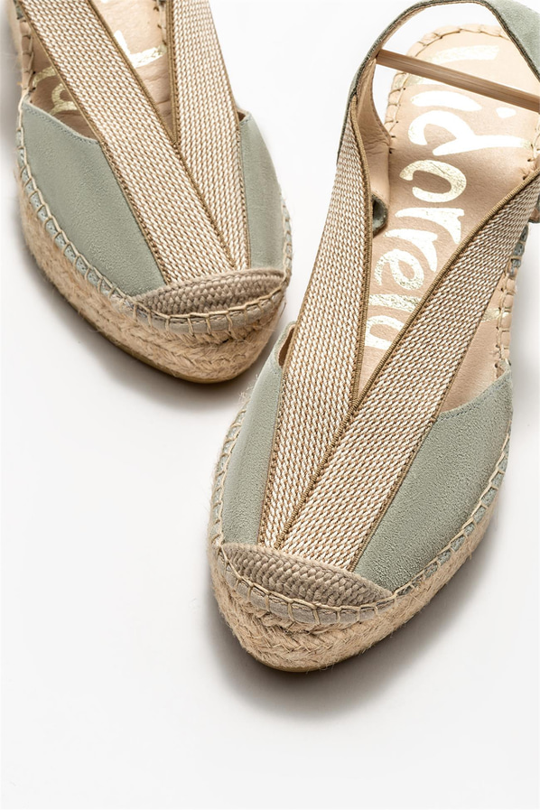 Bej dolgu topuklu kadın ayakkabı - Elle Shoes