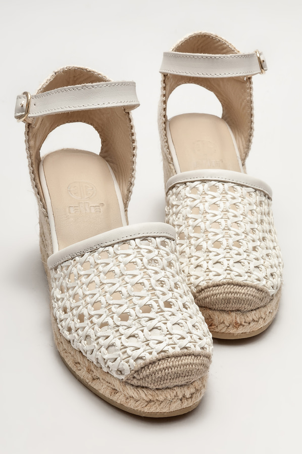 Bej kadın espadril - Elle Shoes