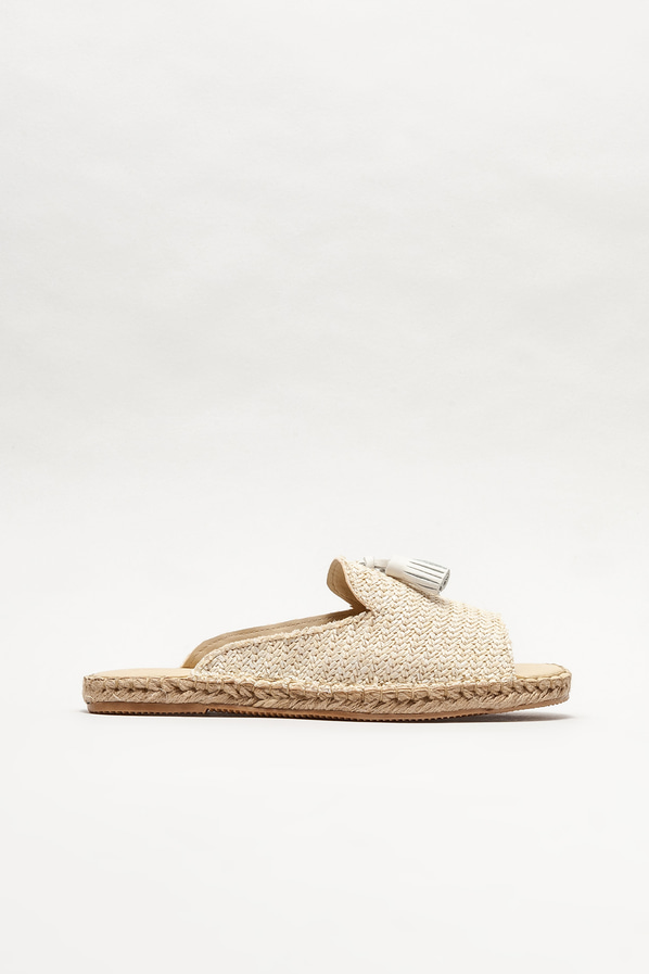 Bej kadın espadril - Elle Shoes