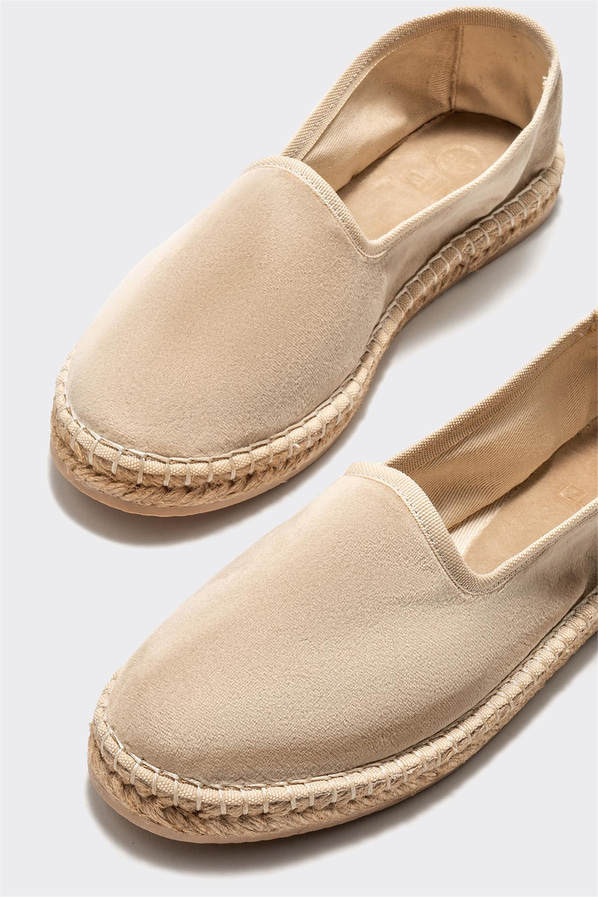 Bej kadın espadril - Elle Shoes