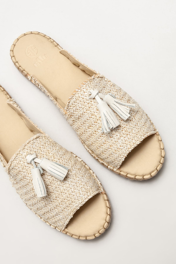 Bej kadın espadril - Elle Shoes