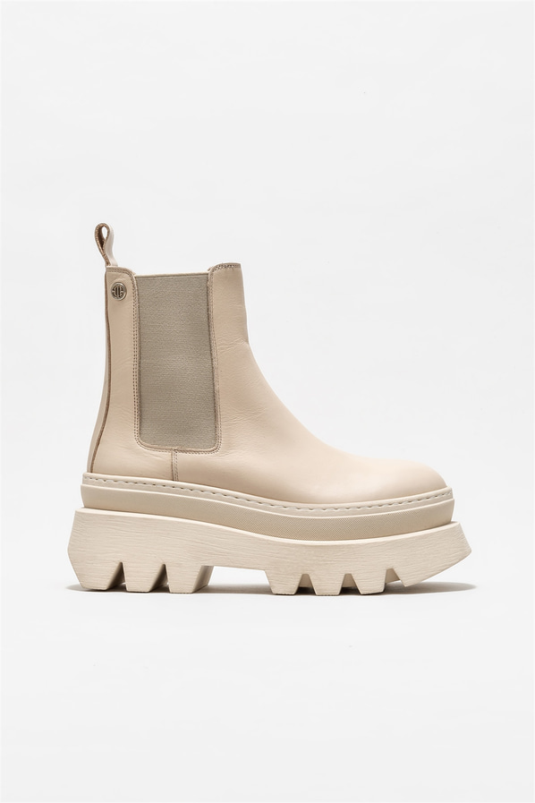 Bej kadın chelsea bot, günlük kullanım için - Elle Shoes