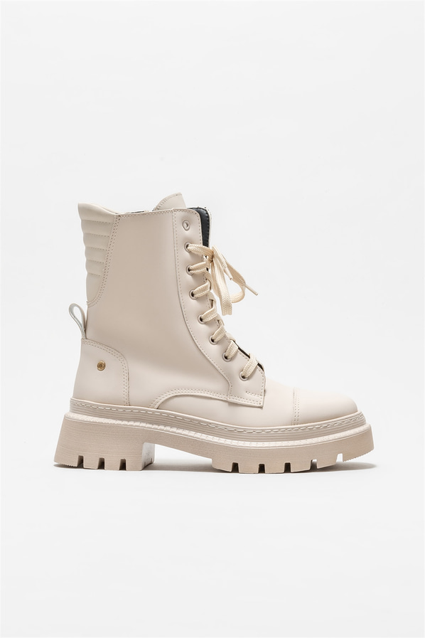 Bej kadın bot, günlük kullanım için - Elle Shoes