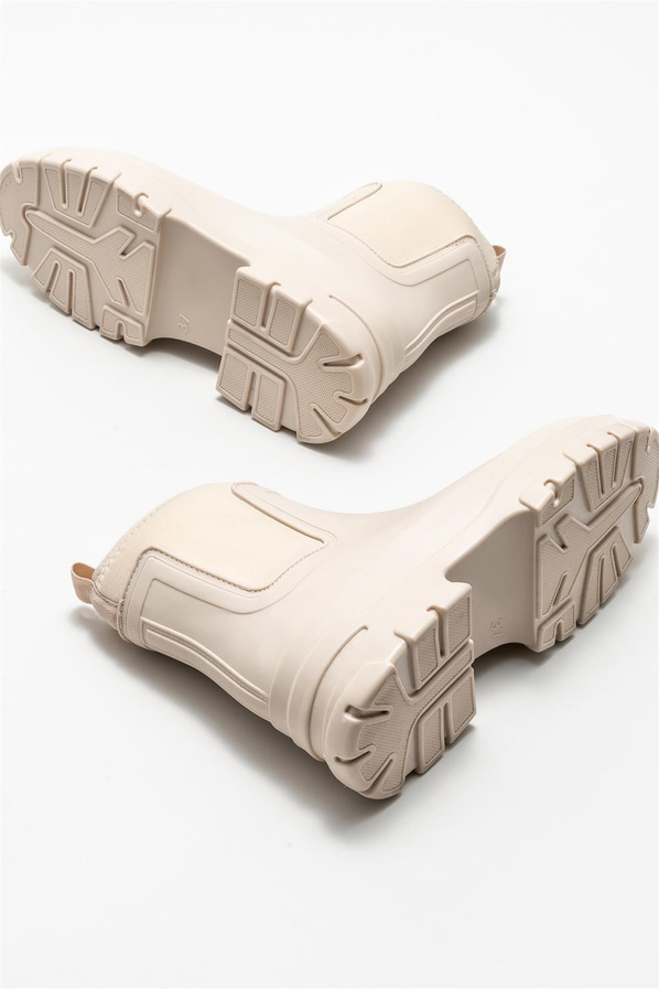 Bej kadın bot, günlük kullanım için - Elle Shoes