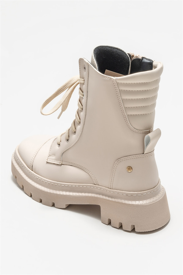 Bej kadın bot, günlük kullanım için - Elle Shoes