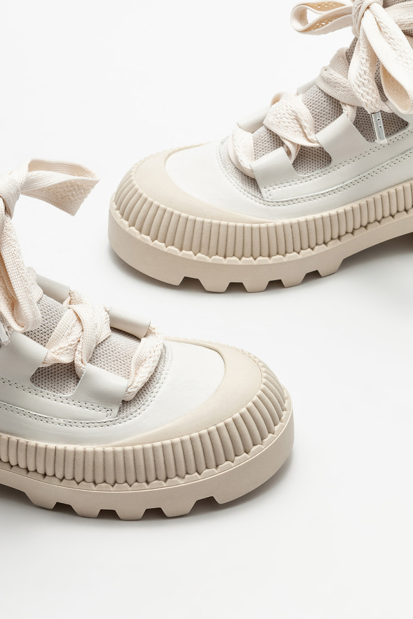 Bej kadın bot, günlük kullanım için - Elle Shoes
