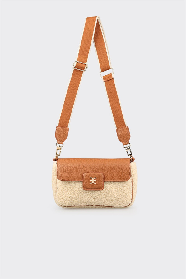 Bej Kadın Küçük Çapraz Çanta