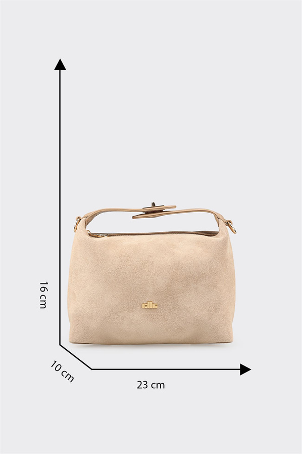 Bej Kadın Küçük El Çantası