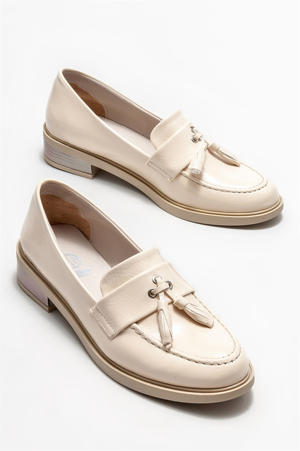 Bej Kadın Loafer