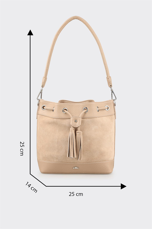 Bej Kadın Omuz Çantası