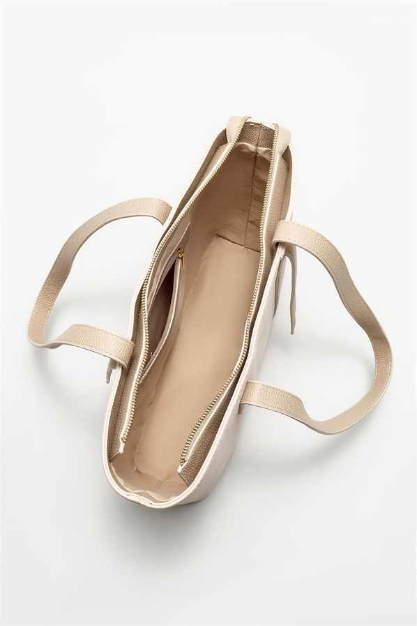 Bej kadın omuz çantası - Elle Shoes