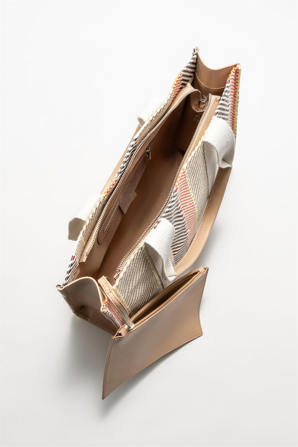 Bej kadın omuz çantası - Elle Shoes