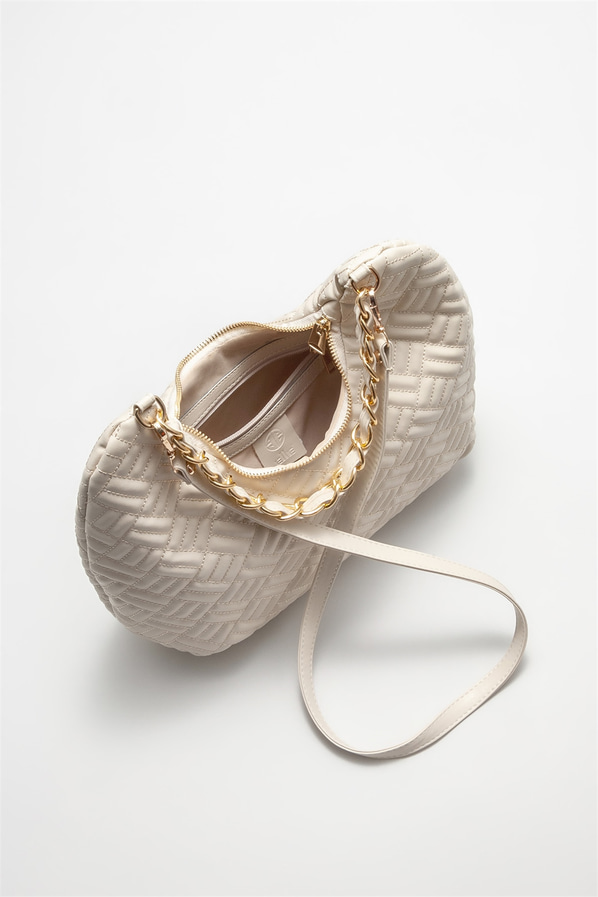 Bej kadın omuz çantası - Elle Shoes