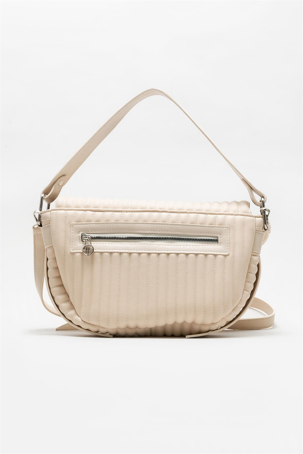 Bej kadın omuz çantası - Elle Shoes