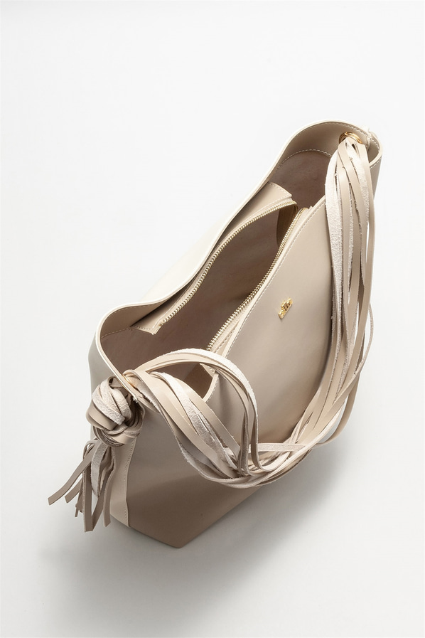 Bej kadın omuz çantası - Elle Shoes
