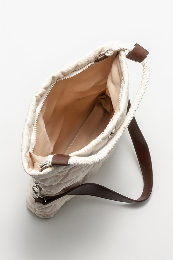 Bej kadın omuz çantası - Elle Shoes