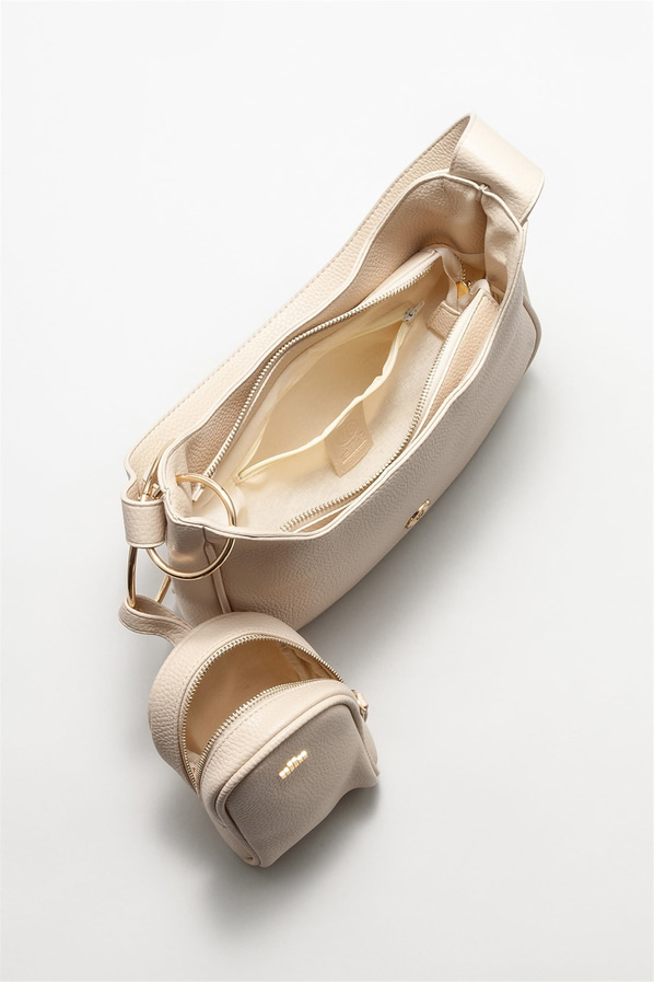 Bej kadın omuz çantası - Elle Shoes