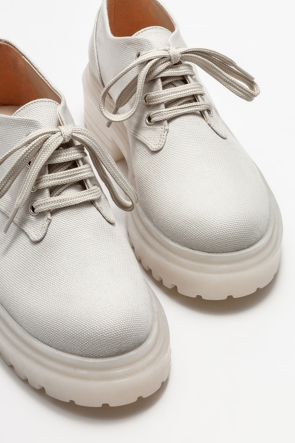 Bej kadın oxford - Elle Shoes