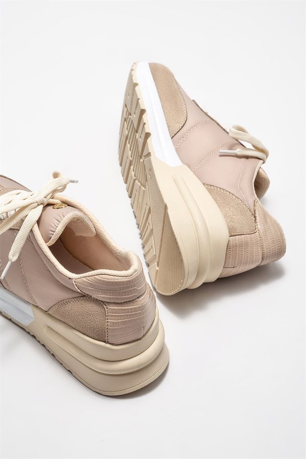 Bej kadın spor ayakkabı - Elle Shoes