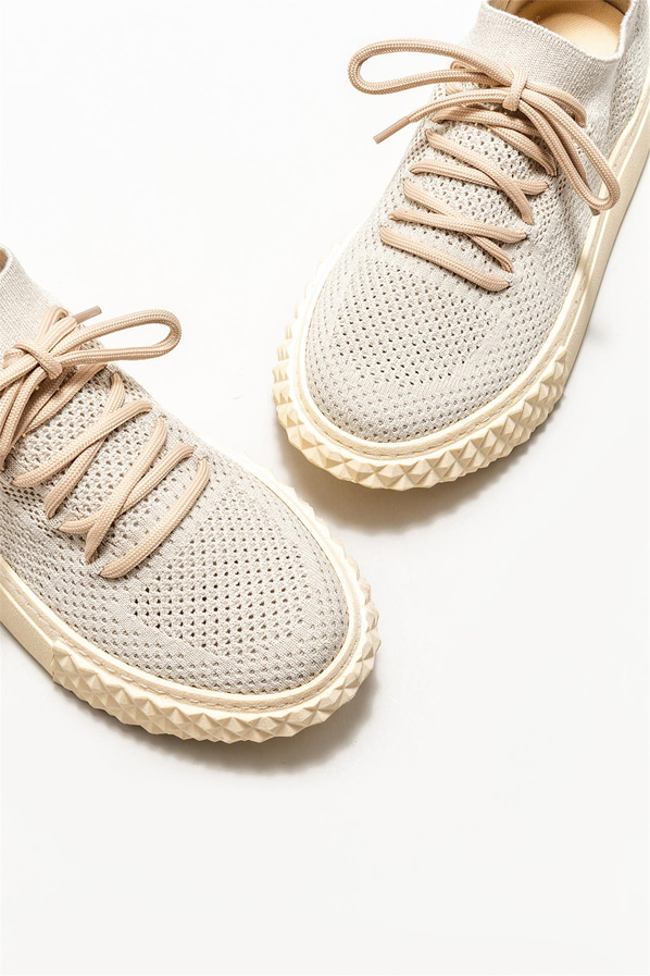Bej kadın sneaker - Elle Shoes