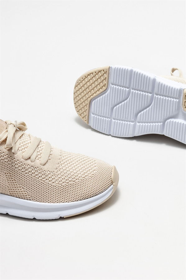 Bej kadın spor ayakkabı - Elle Shoes