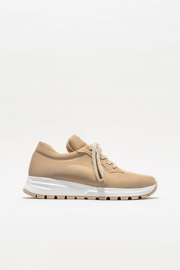 Bej kadın sneaker - Elle Shoes