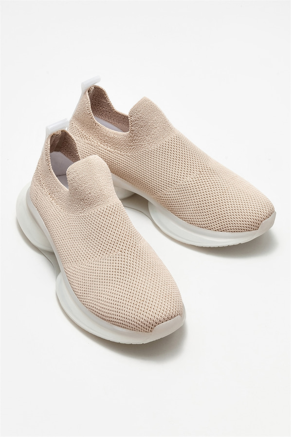 Bej kadın spor ayakkabı - Elle Shoes