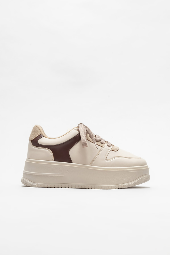 Bej kadın spor ayakkabı - Elle Shoes