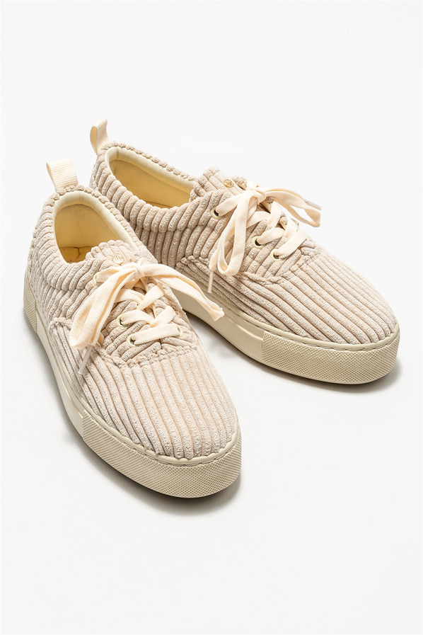 Bej kadın sneaker - Elle Shoes