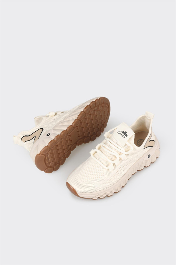 Bej kadın sneaker - Elle Shoes