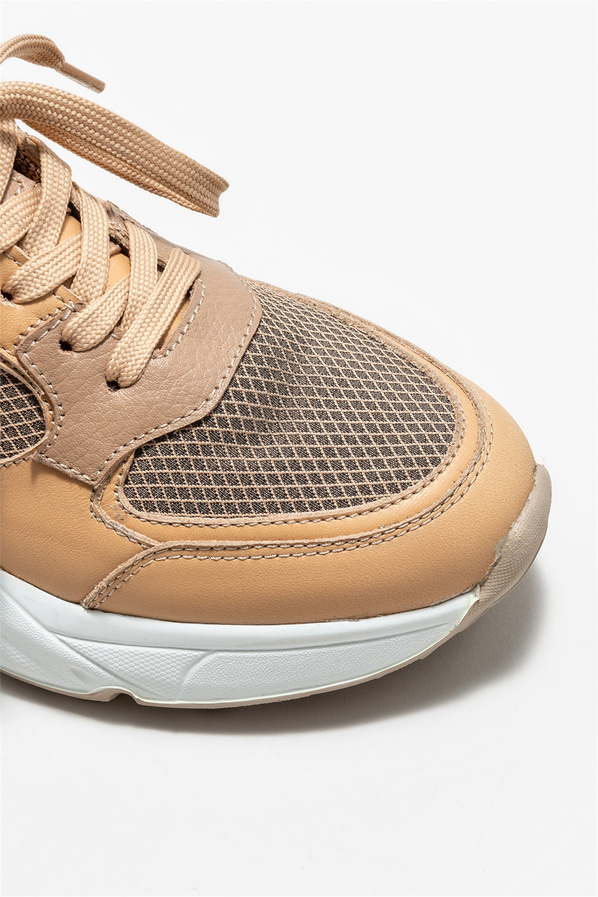Bej kadın sneaker - Elle Shoes