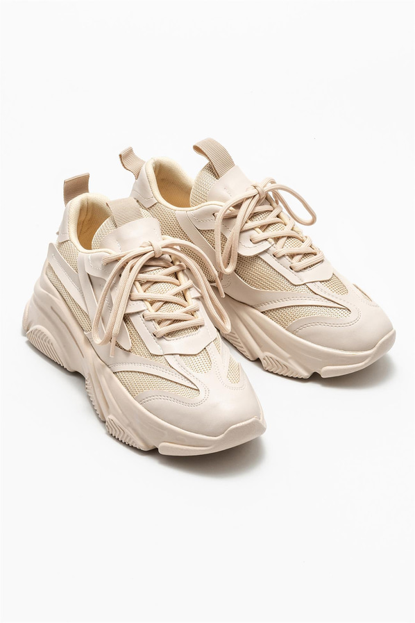 Bej kadın sneaker - Elle Shoes