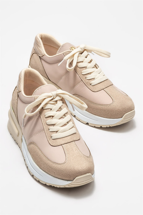 Bej kadın spor ayakkabı - Elle Shoes