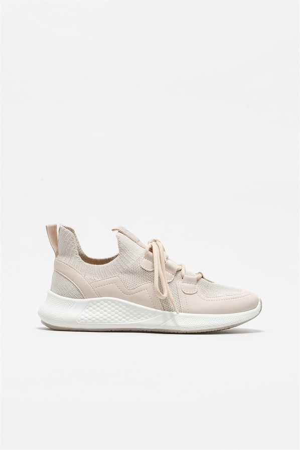 Bej kadın sneaker - Elle Shoes