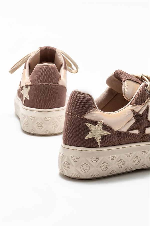 Bej kadın sneaker - Elle Shoes