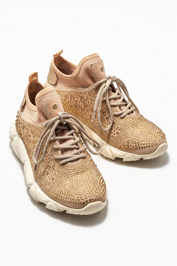 Bej kadın sneaker - Elle Shoes