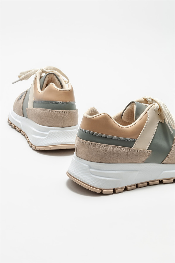 Bej kadın spor ayakkabı - Elle Shoes